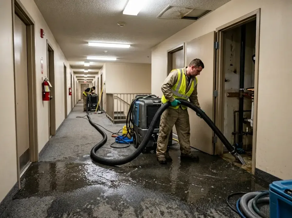 multi-unit-apartment-hallway-f-005 — frequently asked questions, Emergency Burst Pipe Water Extraction & Removal in Bethel A…